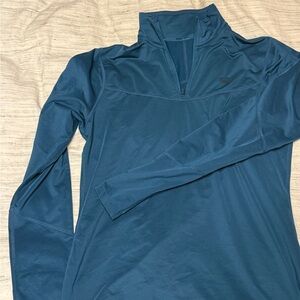 Nike Women's Teal Long Sleeve Quarter Zip